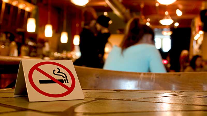 Sinal de proibição de fumar